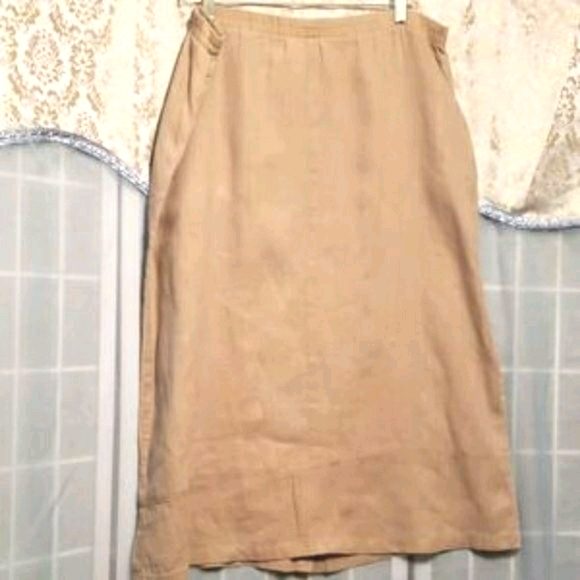ON THE ROCKS 100% LINEN SKIRT SUIT SZ M - Picture 6 of 8